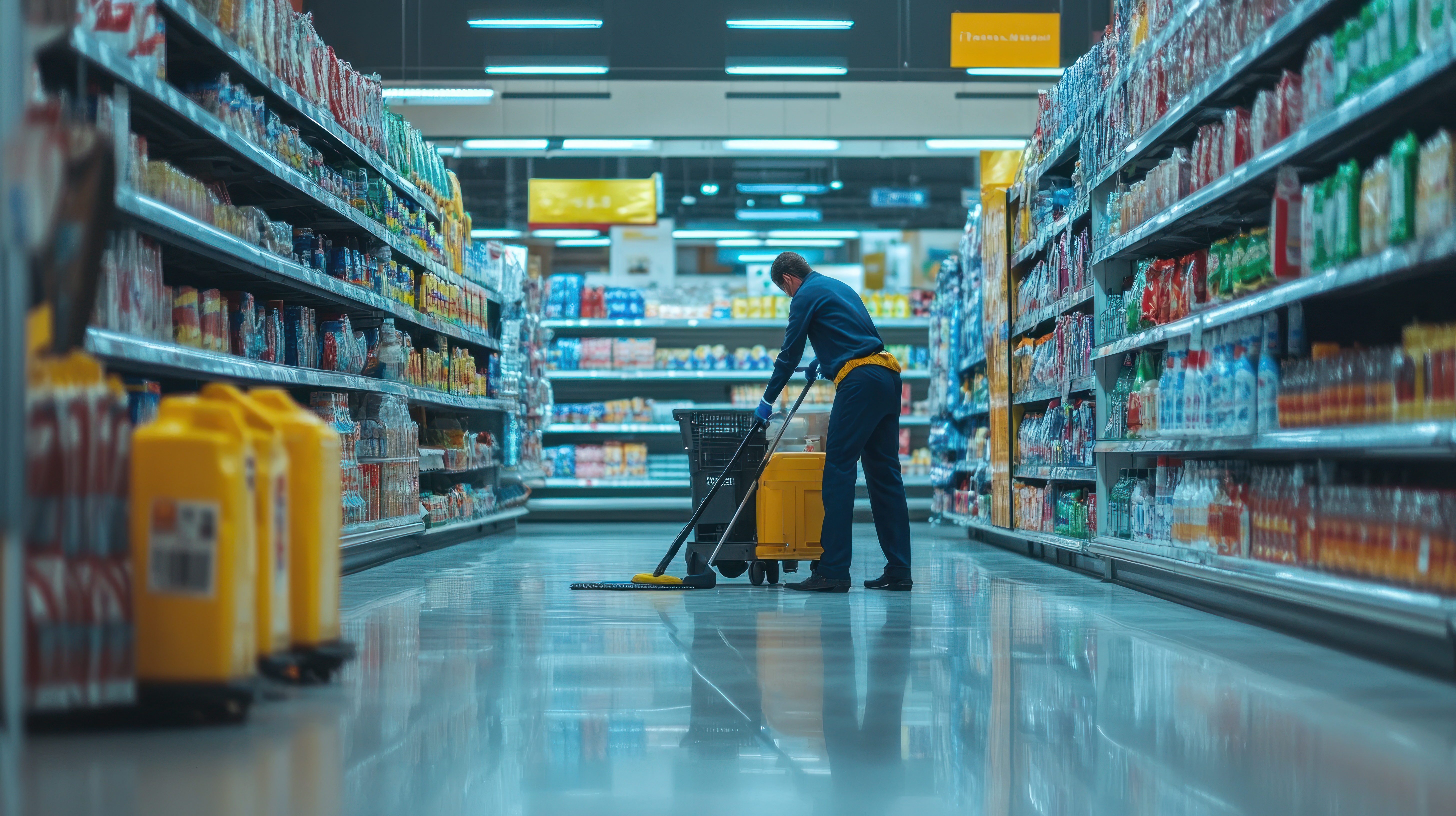 Pulizie supermercati: igiene e sicurezza per negozi e centri commerciali